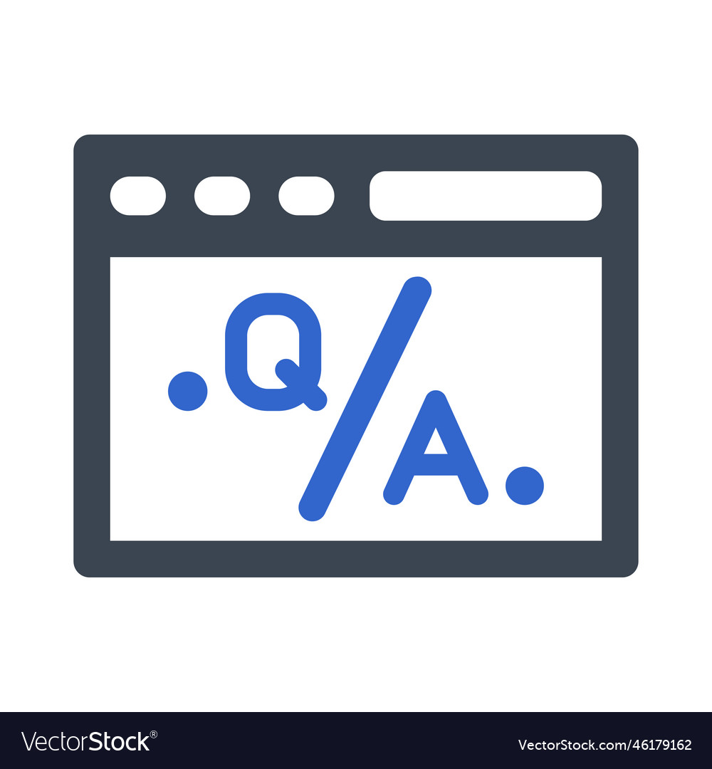 Online question answer icon