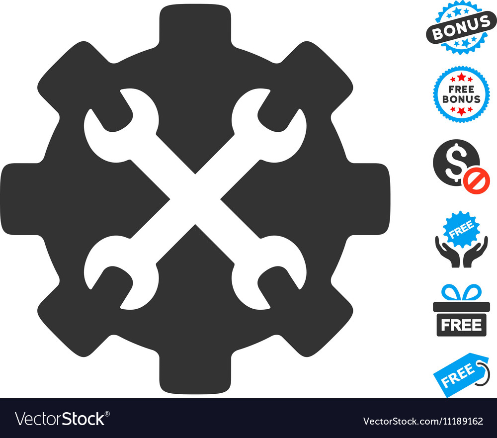 Service tools icon with free bonus