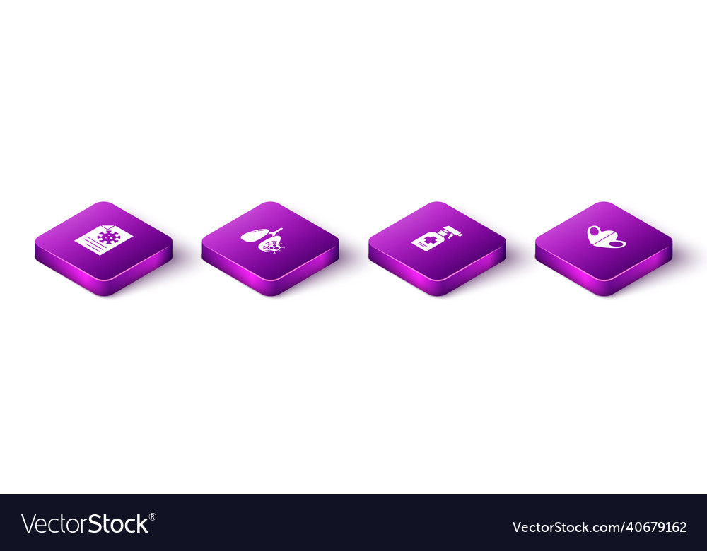 Set isometric clipboard with blood test results