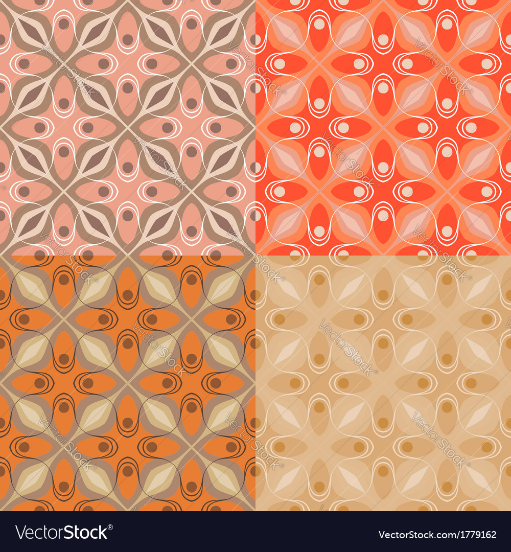Set of 4 patterns with bold geometric shapes