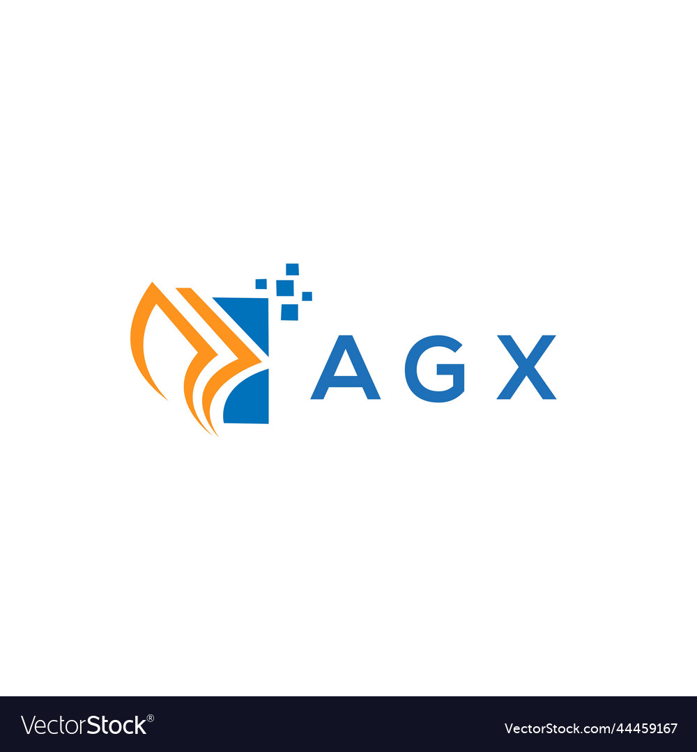 Agx credit repair accounting logo design on white