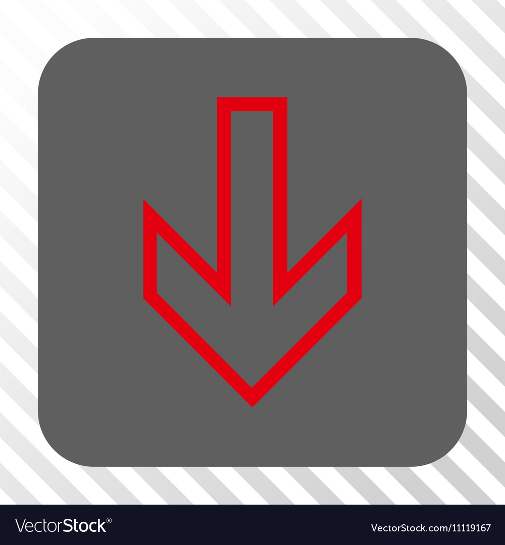 Arrow down rounded square button