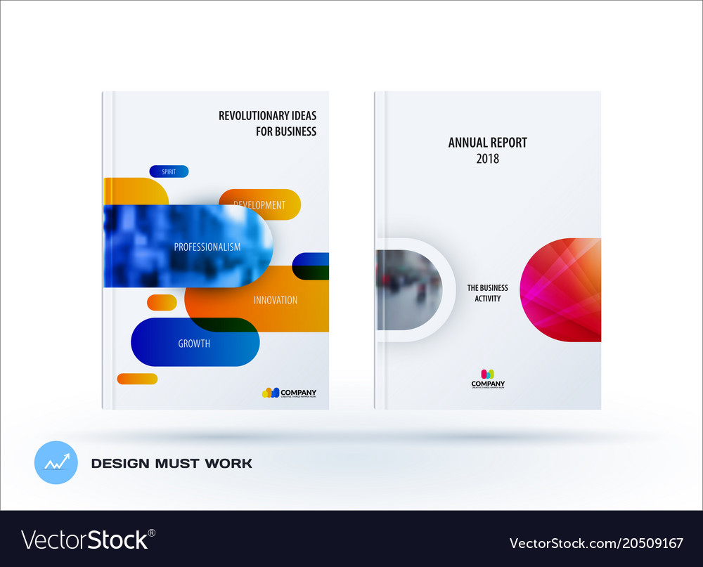 Business-Set Designbroschüre abstrakt jährlich
