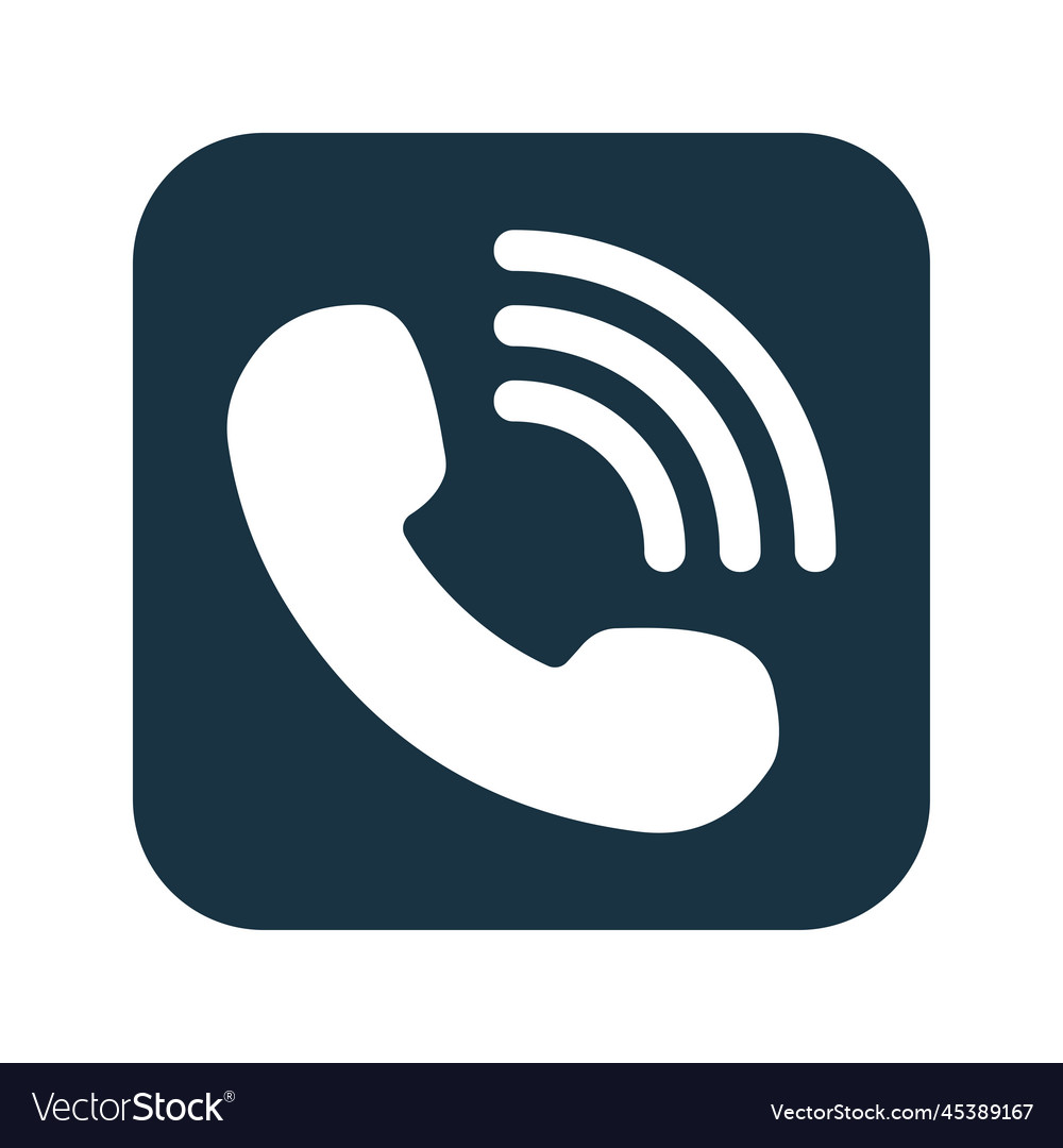 Call app caller icon editable logo Royalty Free Vector Image