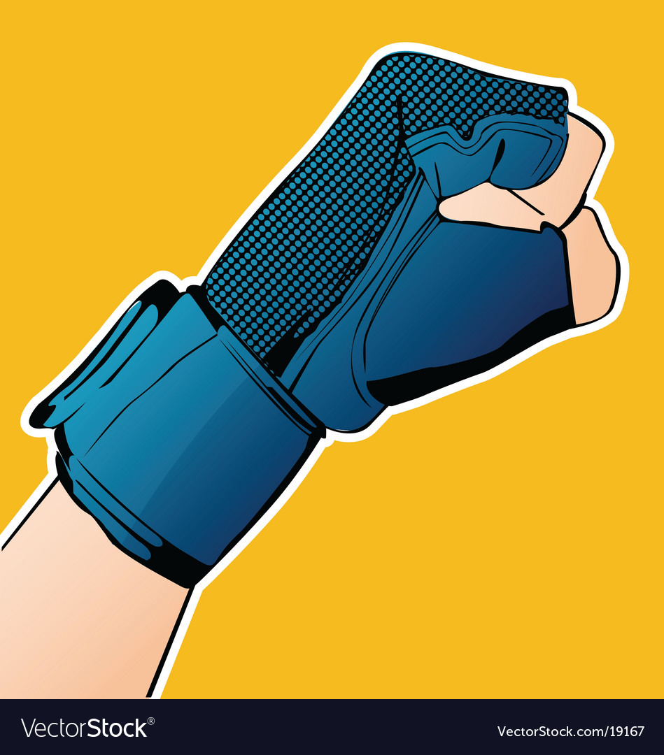 hand-in-glove-royalty-free-vector-image-vectorstock