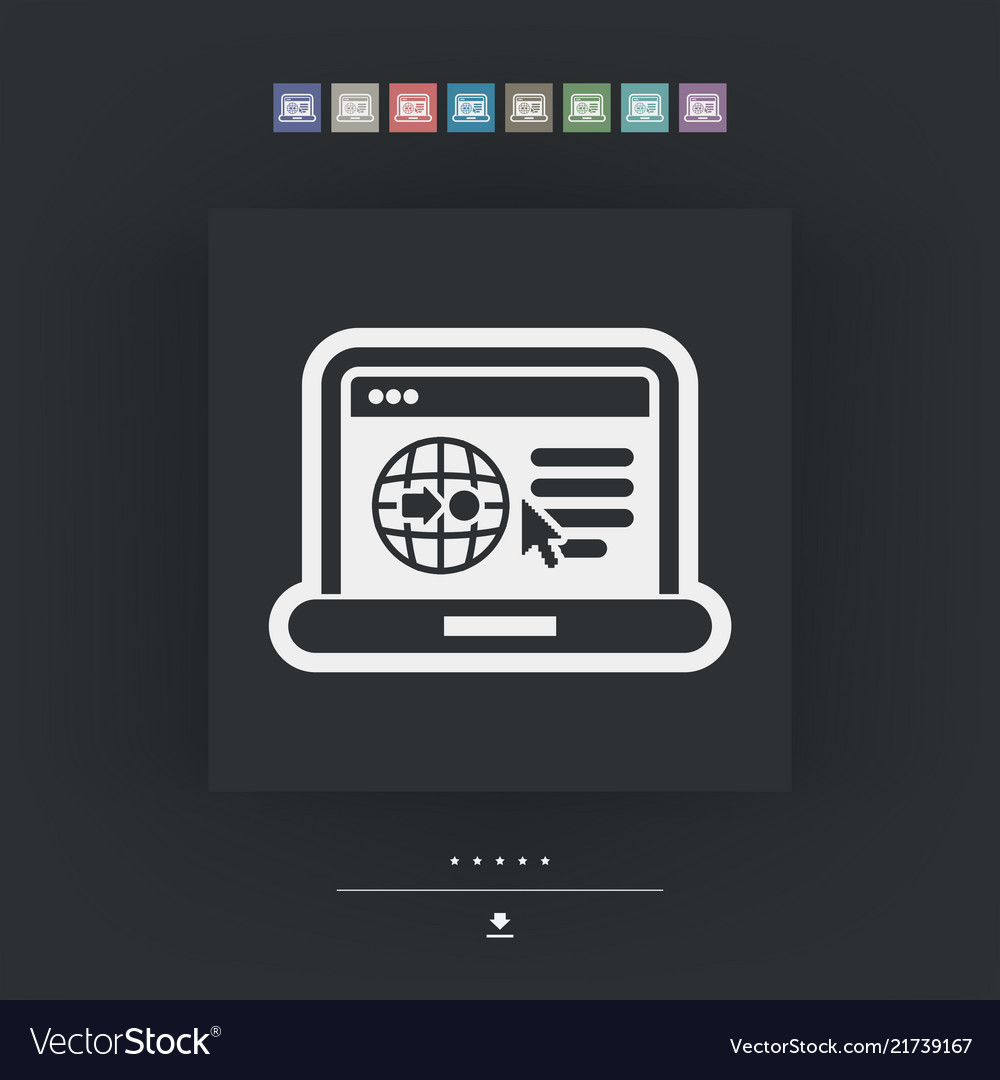 Internet map icon