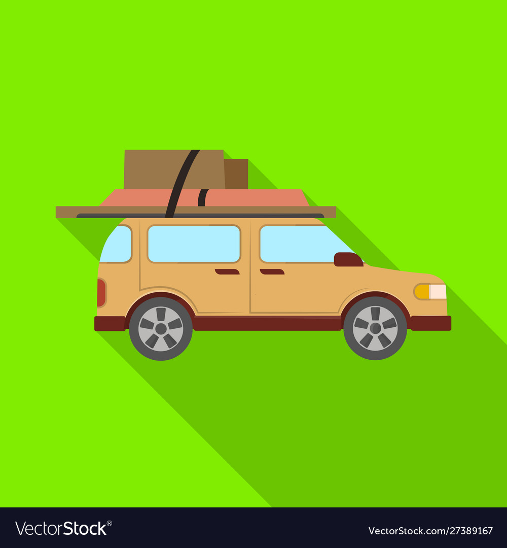 Isolated object car and camper symbol web