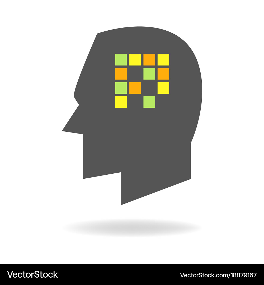 Memory concept graphic Royalty Free Vector Image