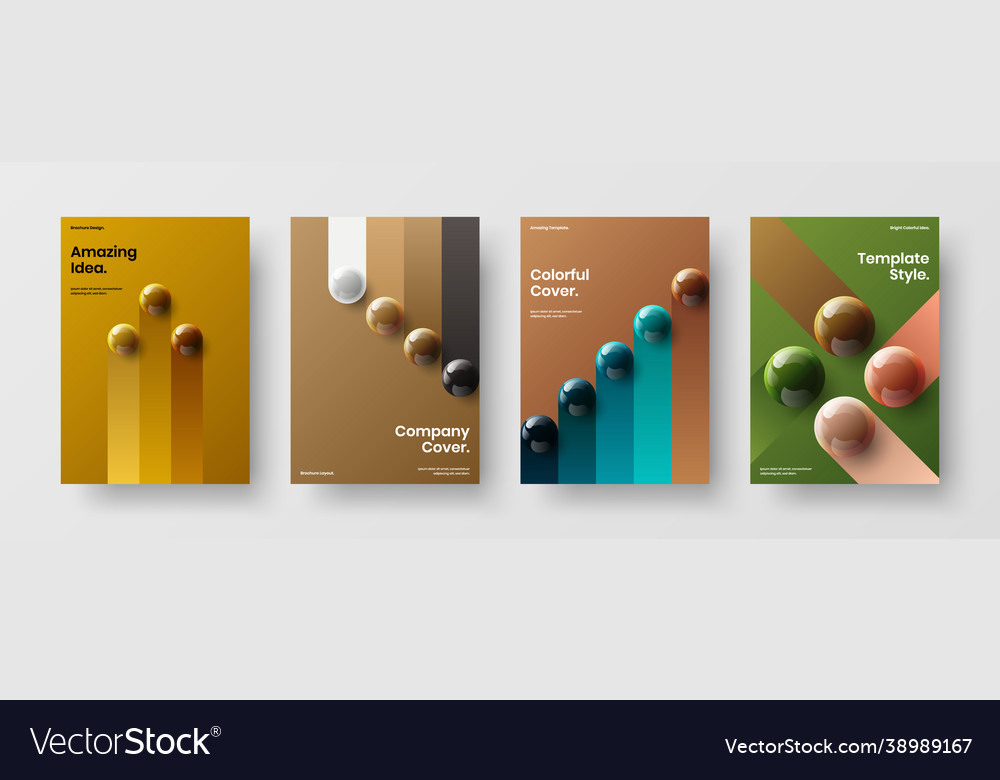 Minimalistic leaflet design template composition vector image Minimalistic leaflet design template composition