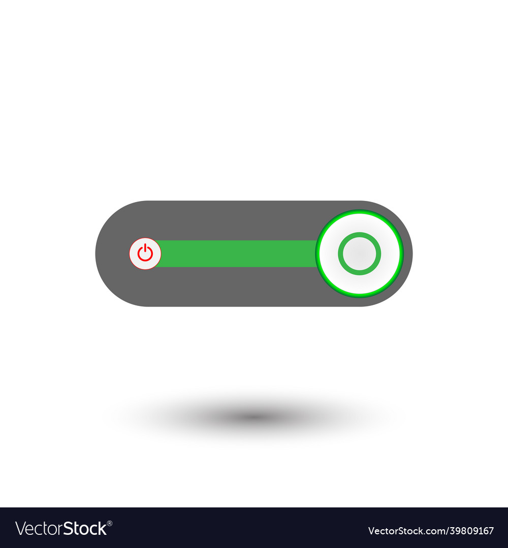 On off push style power buttons vector image On off push style power buttons