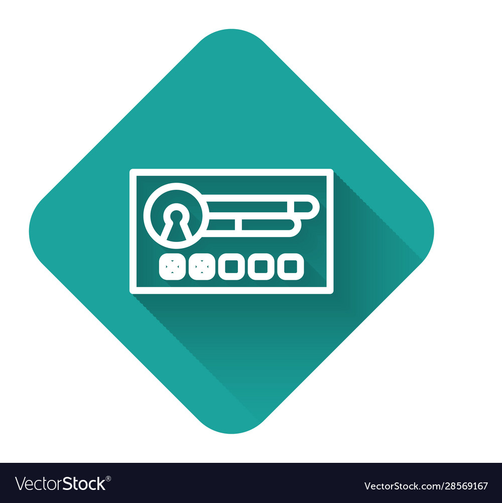 White line create account screen icon isolated