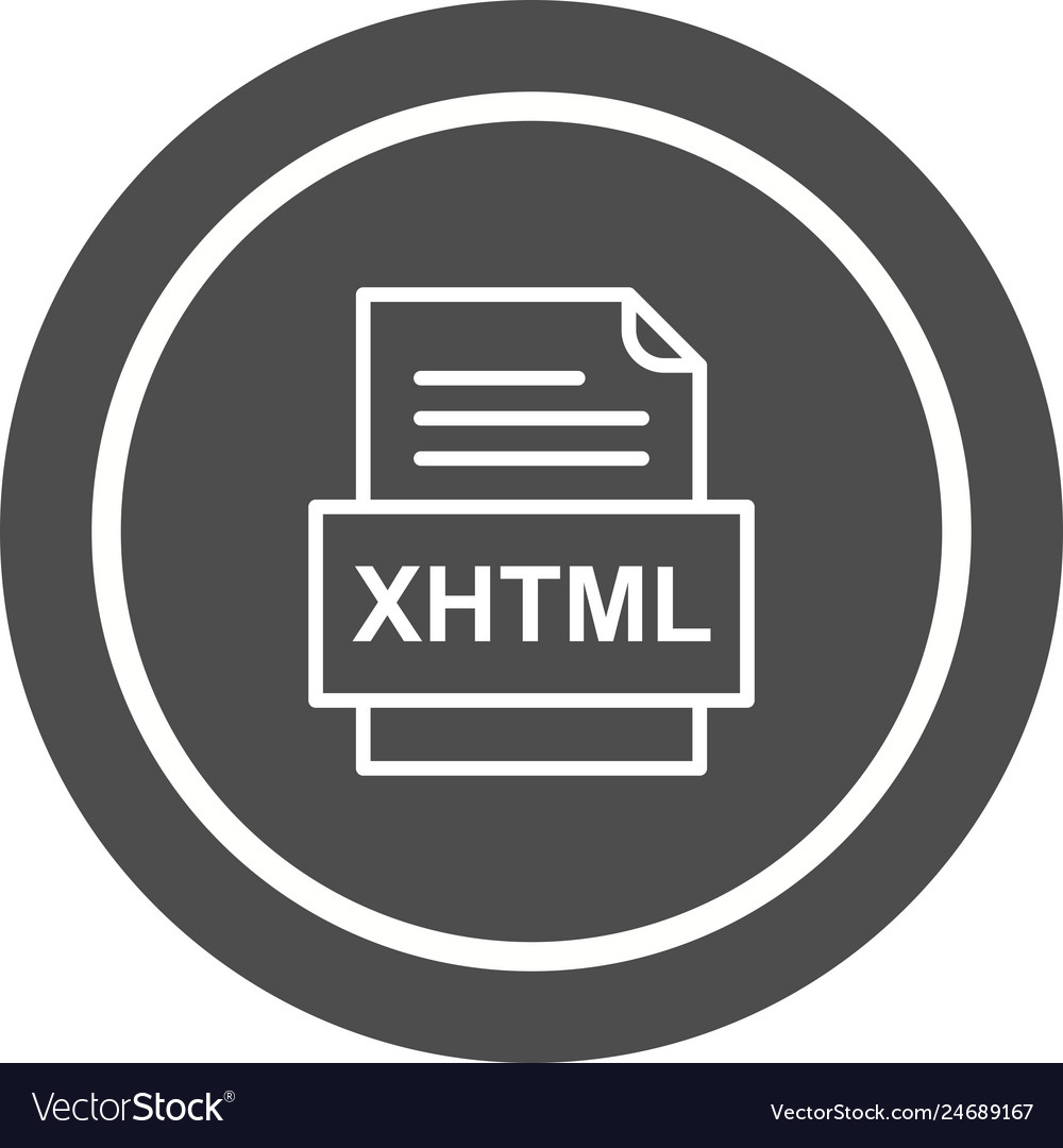 Xhtml file document icon