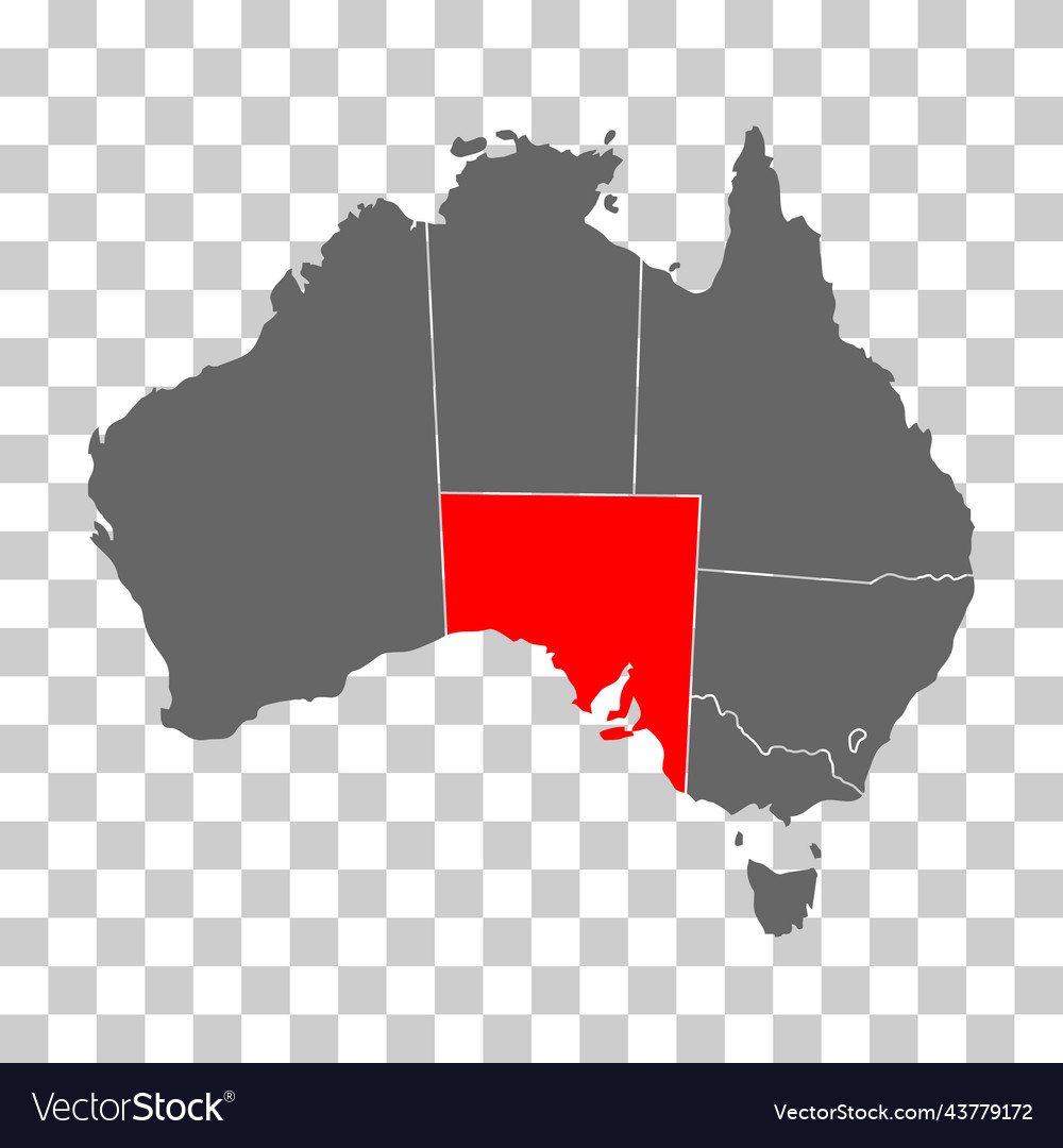 Australien Karte der Süd-Ikonen-Geographie