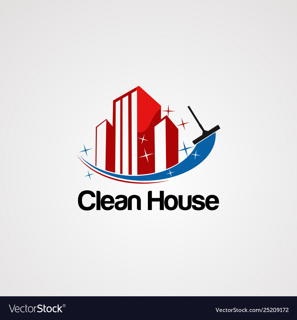 Building clean logo template icon element