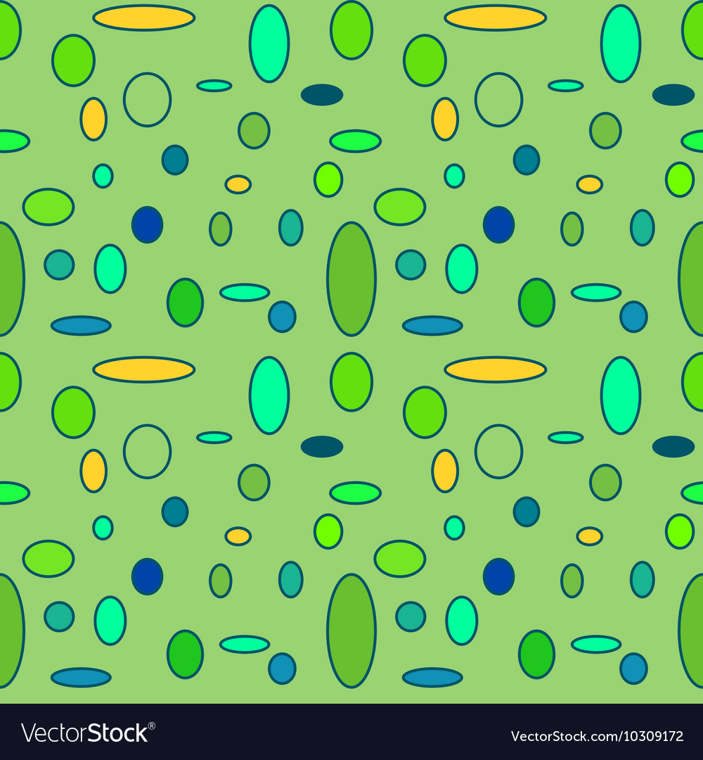 Circle and oval seamless pattern