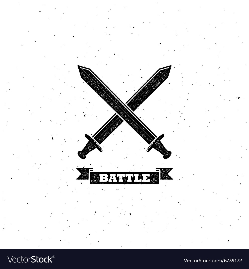 Crossing Swords Sign Royalty Free Vector Image