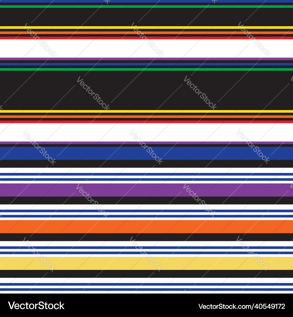 Double rainbow striped seamless pattern design Vector Image