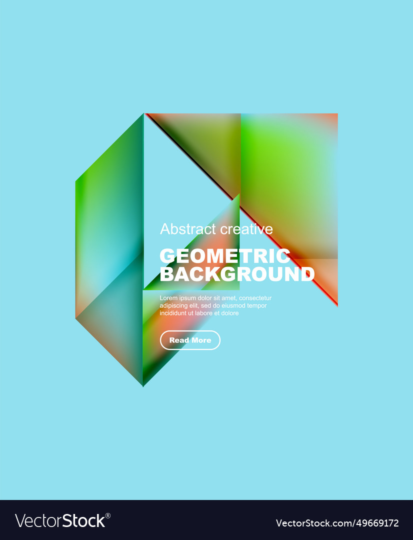Gradient triangles abstract background Vector Image Gradient triangles abstract background