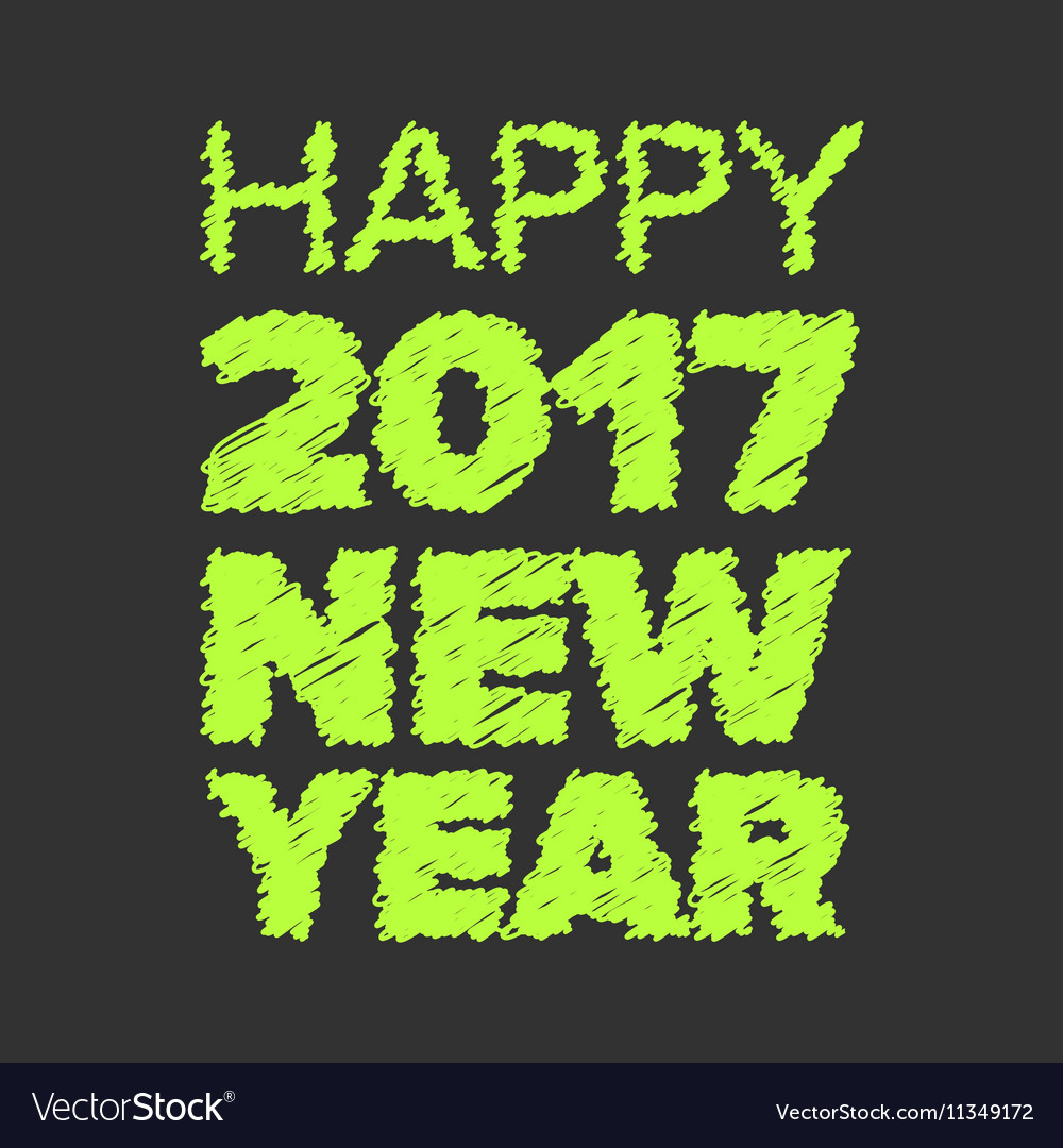 Happy new year sign