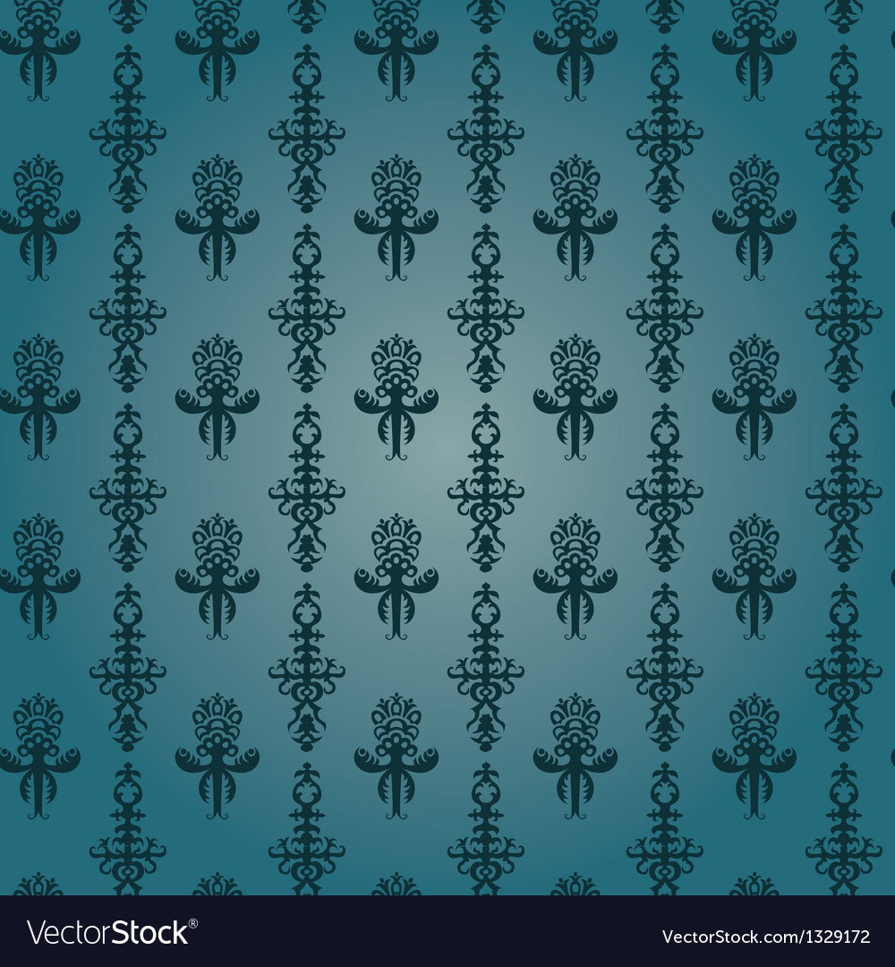 Pattern in the old style with curls