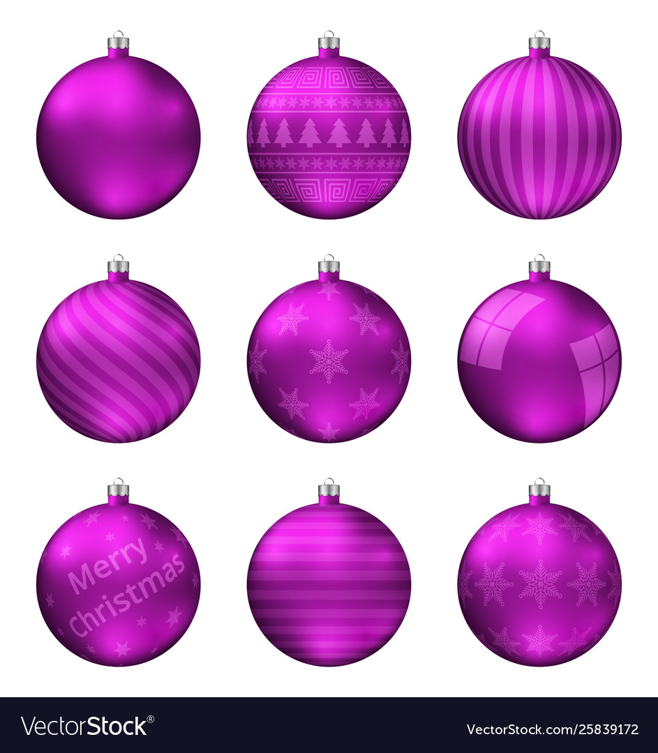 christmas balls pink