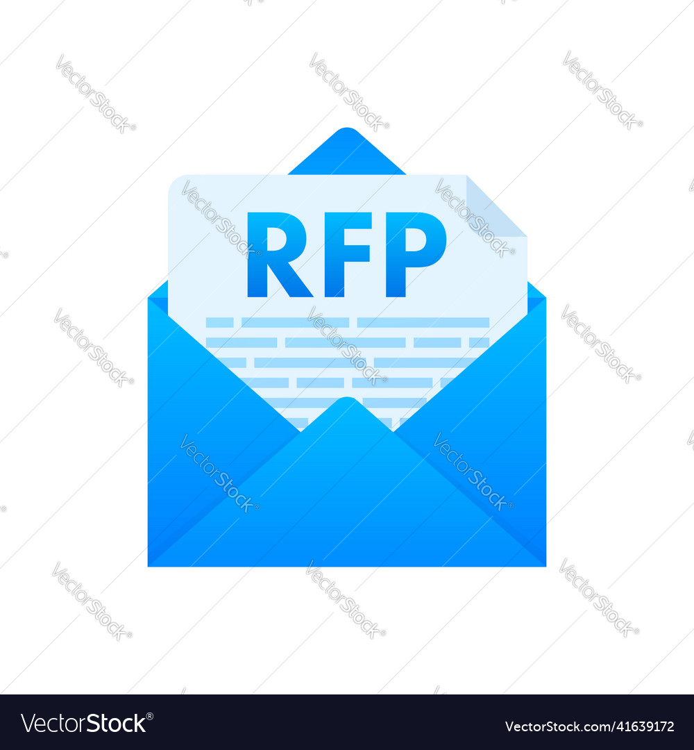Rfp request for proposal document stock