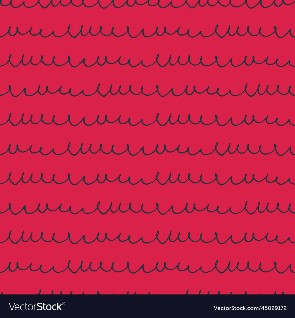 Seamless monochrome oscillogram-like pattern vector image Seamless monochrome oscillogram-like pattern