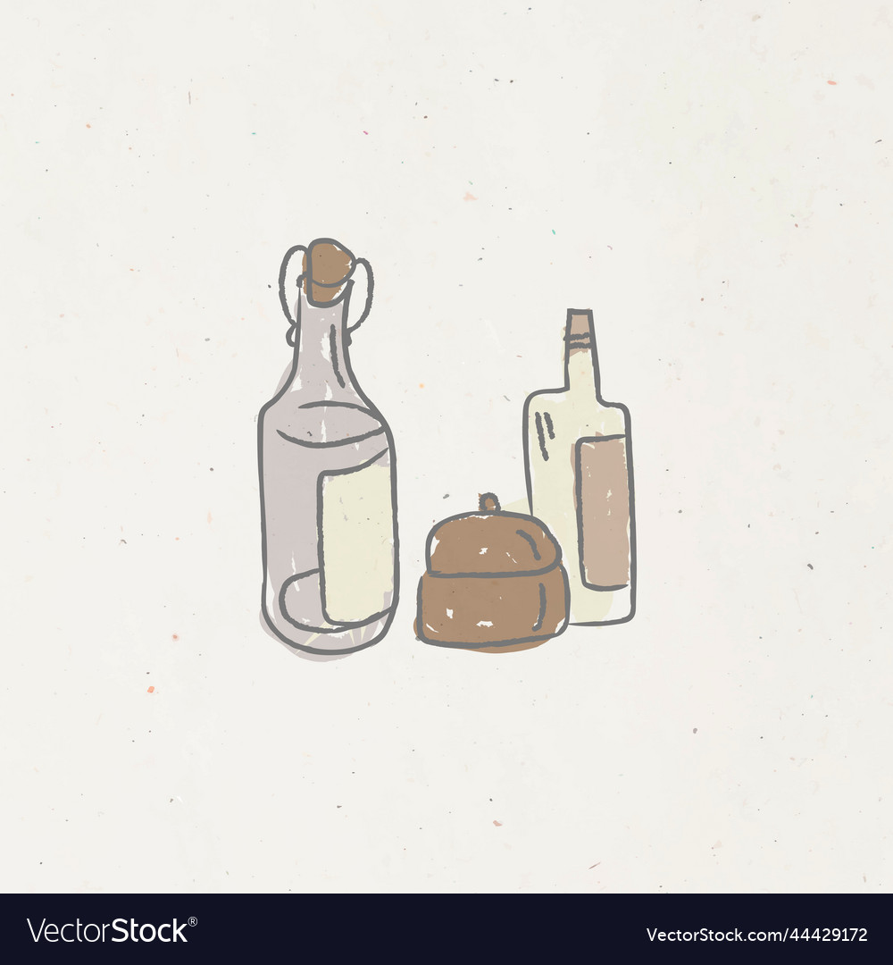 Set of condiment design resource Vector Image Set of condiment design resource