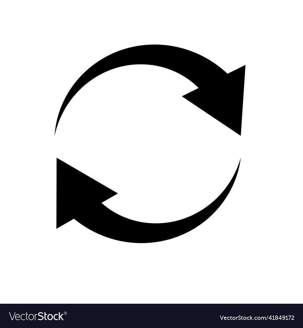 Synchronization icon refresh and reload icons Vector Image Synchronization icon refresh and reload icons