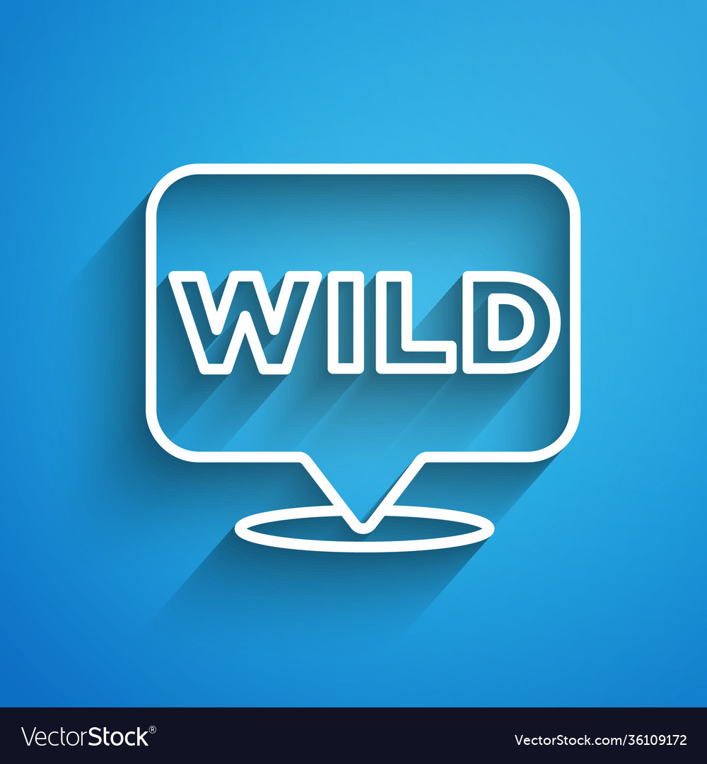 White line pointer to wild west icon isolated vector image White line pointer to wild west icon isolated