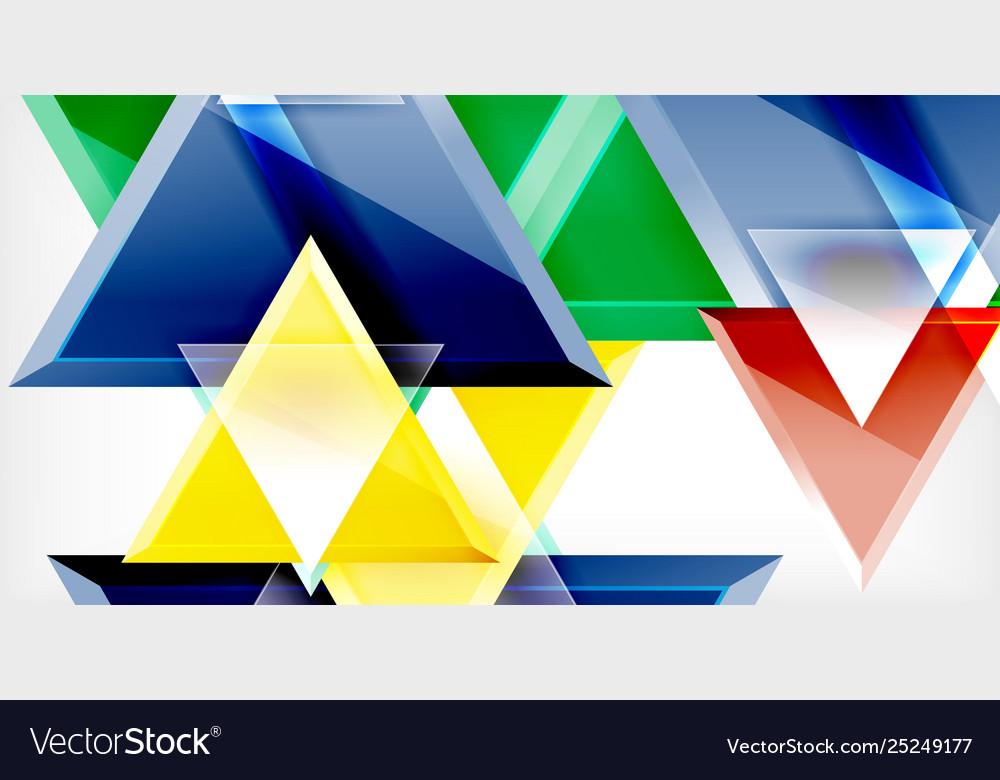 3d triangular minimal abstract background Vector Image 3d triangular minimal abstract background
