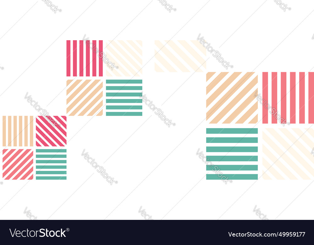 Abstract colorful stripes grid pattern design