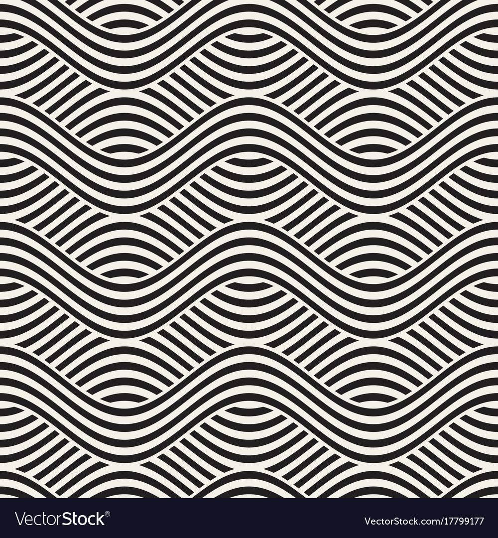 Abstract geometric pattern with wavy lines