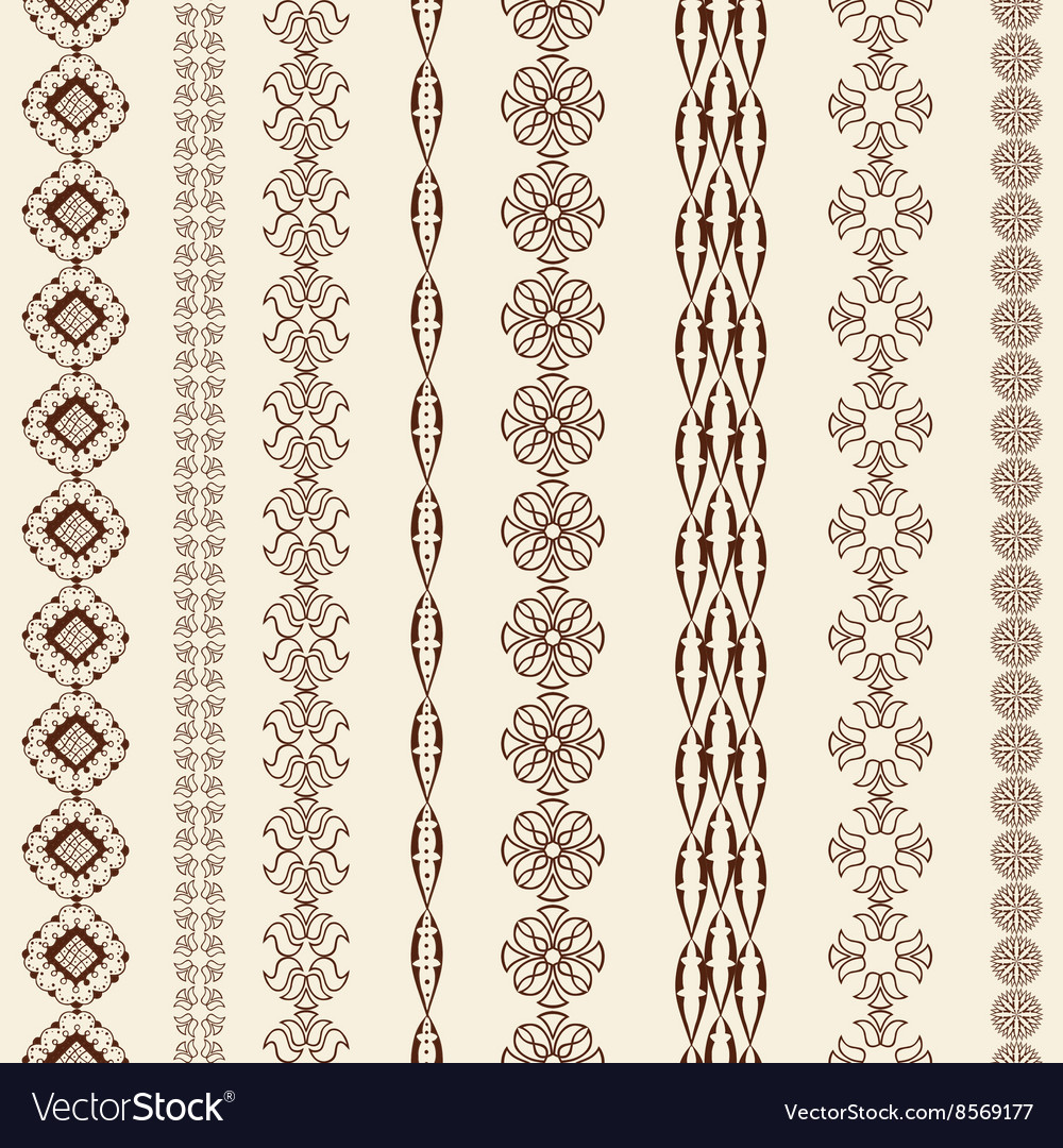 Border decoration elements Royalty Free Vector Image