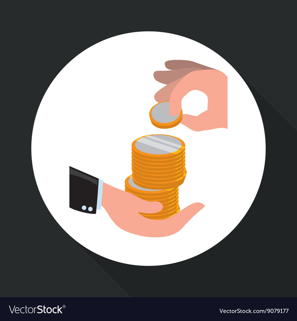 Financial item design money icon flat