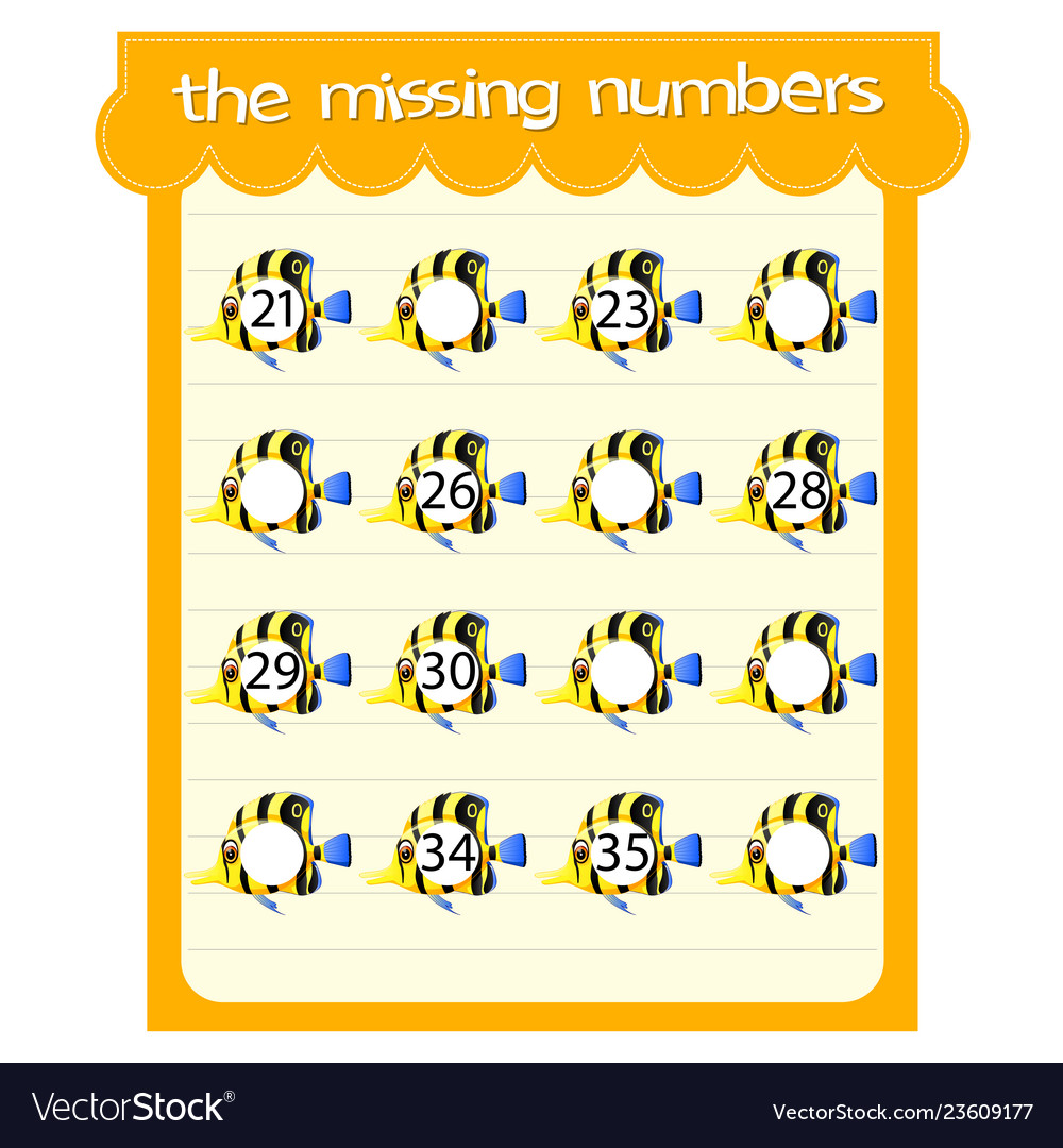 Game templates with missing numbers