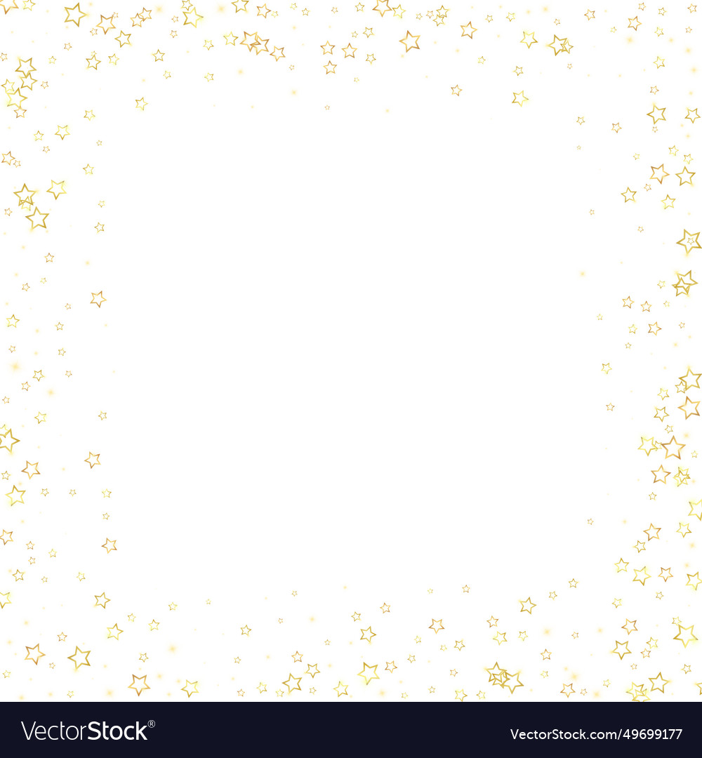 Gold sparkling star confetti