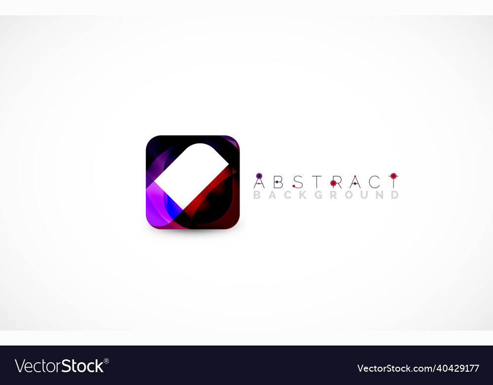 Minimal background abstract square shape vector image Minimal background abstract square shape