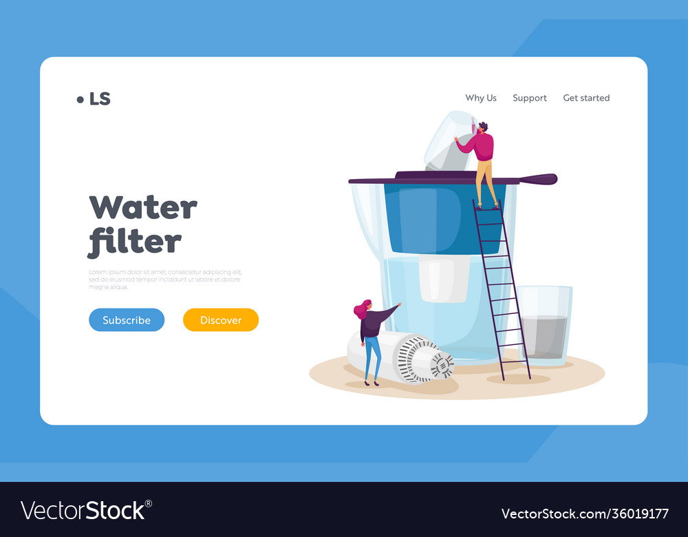 Wasserfiltrationsreinigung Landingpage