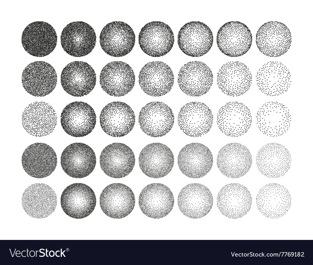 35 Round Stipple Pattern Tile