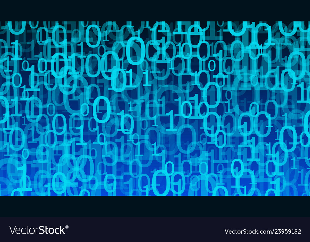 Binary Code Cloud Background