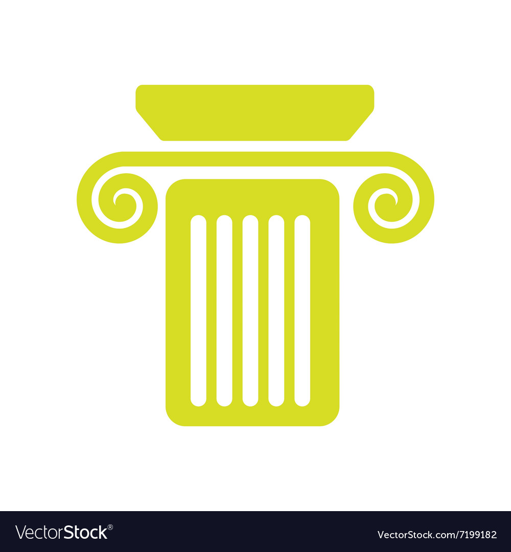 Flat web icon on white background column