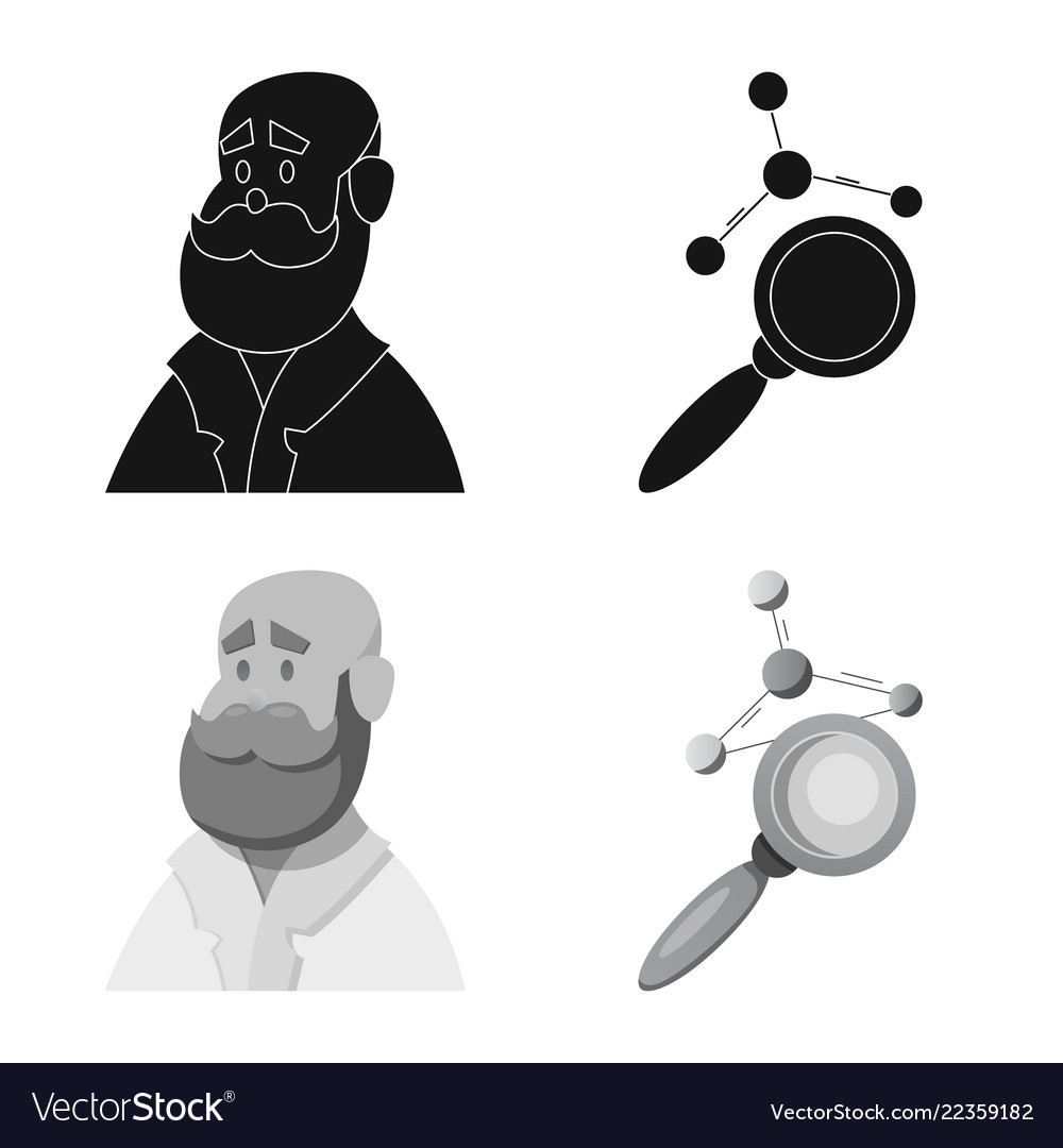 Isolated object of and logo collection