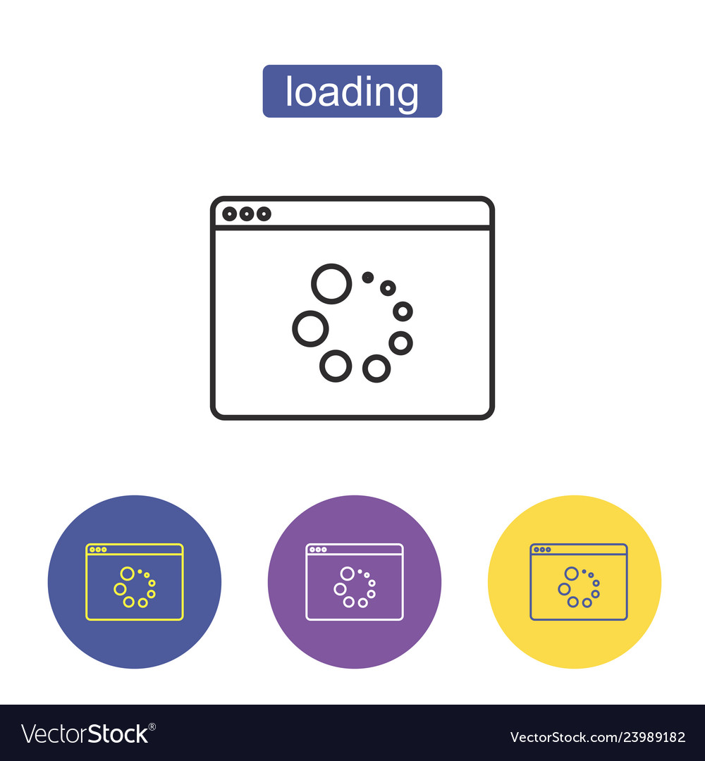 Loading icon refresh vector image Loading icon refresh