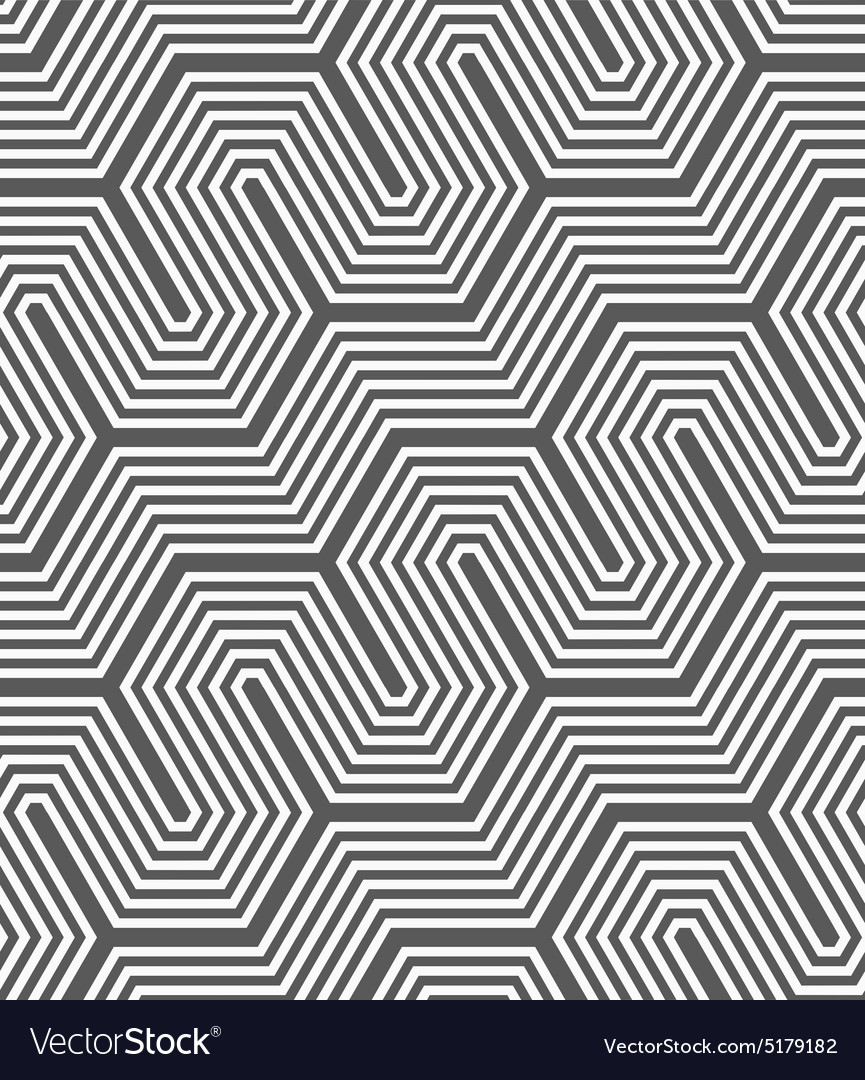 Monochrome diagonal hexagonal fence