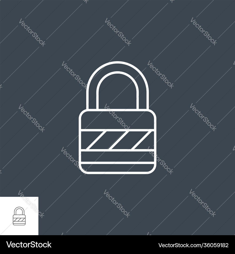 Padlock flat icon Royalty Free Vector Image - VectorStock