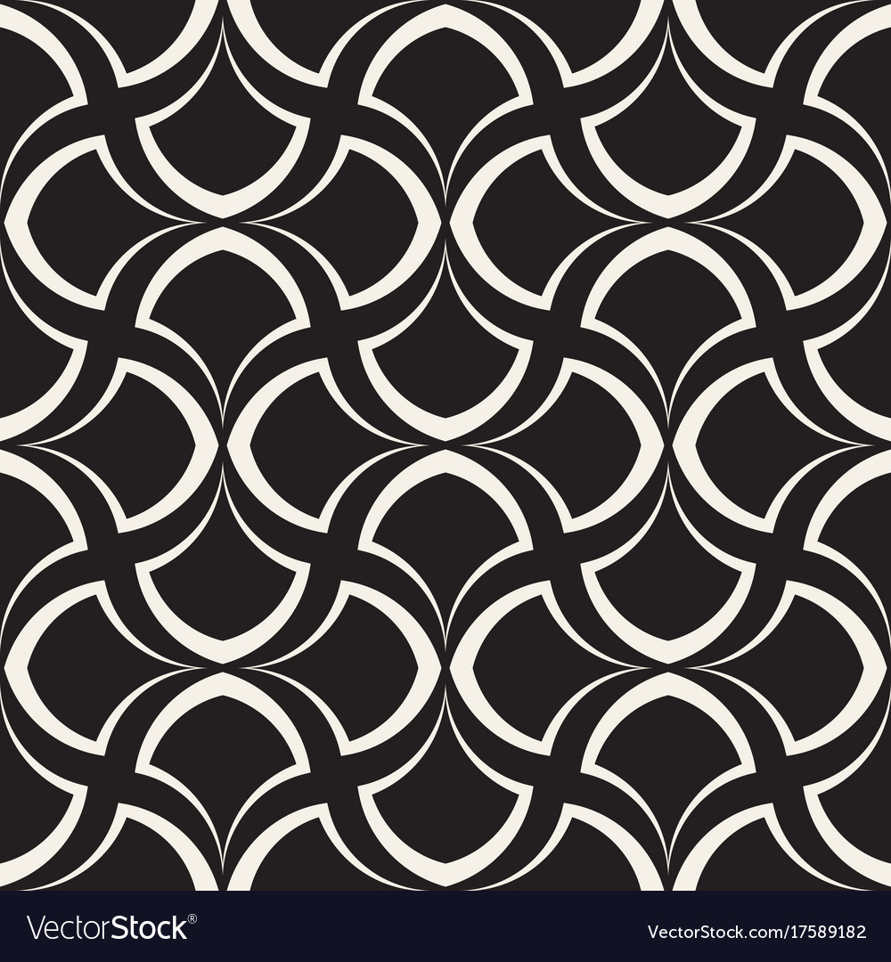 Rounded Line Lattice Pattern