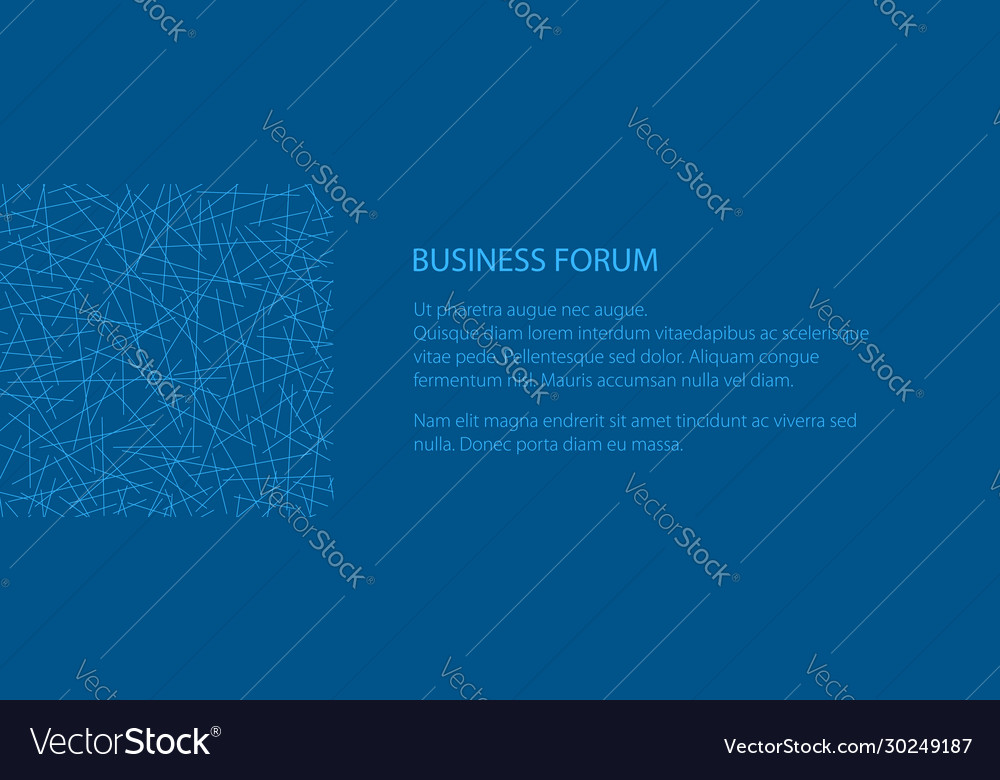 Banner with pattern random lines vector image Banner with pattern random lines