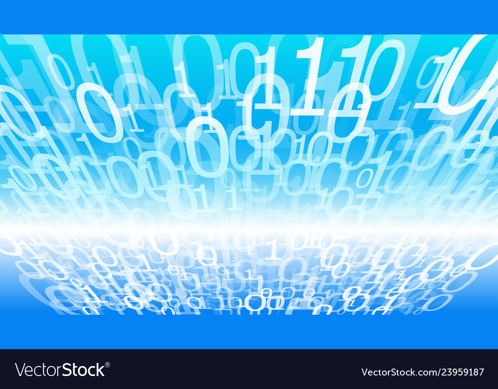 Binary Code Ziffern Hintergrund Cyber-Sicherheit vector image Binary Code Ziffern Hintergrund Cyber-Sicherheit