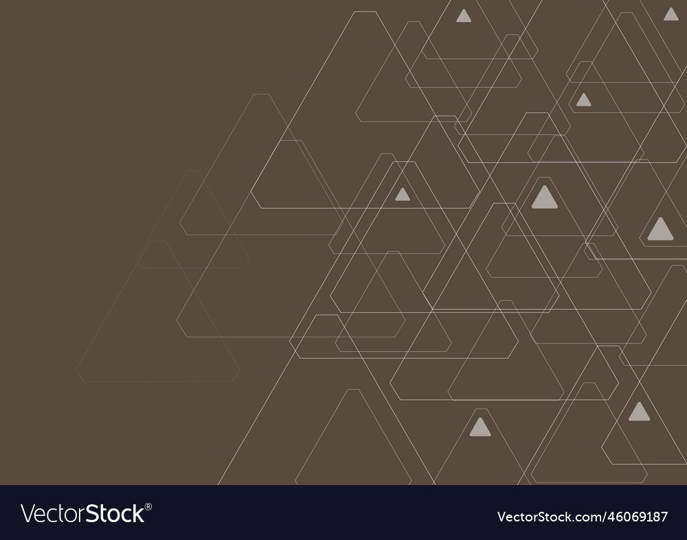 Dark abstract tech triangles pattern